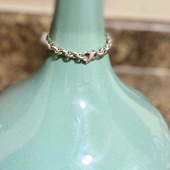 12g-14K SOLID White Gold Rolo Anchor Stud-Link w/🦞Claw Closure🧜🏻‍♀️ - Picture 6 of 15